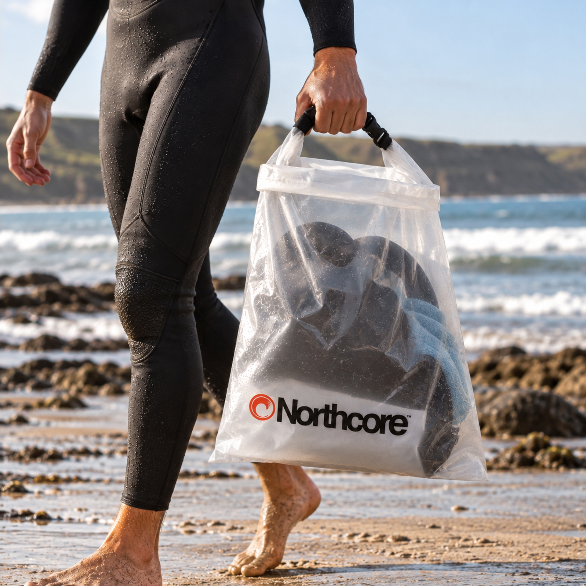 2026 Northcore Waterproof Wetsuit Bag NOCO43 - Clear
